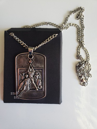 Collana ciondolo acciaio - collana, e