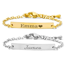 Bracciale con nome inciso