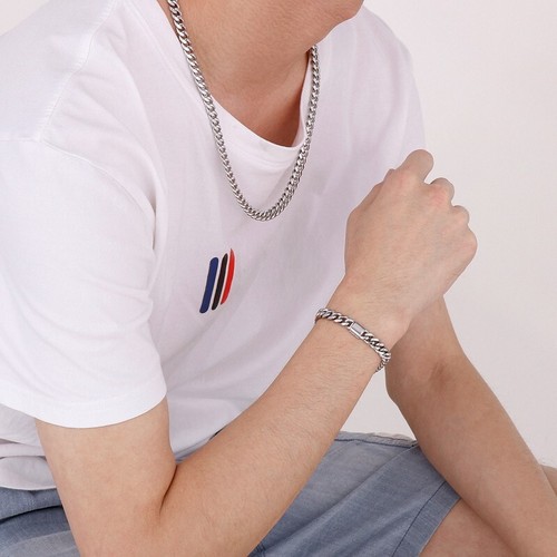 Collana bracciale uomo - collana, +