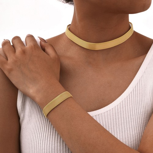 Set gioielli donna acciaio - set,