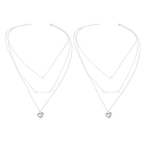 2pz collana cuore - 2pz,