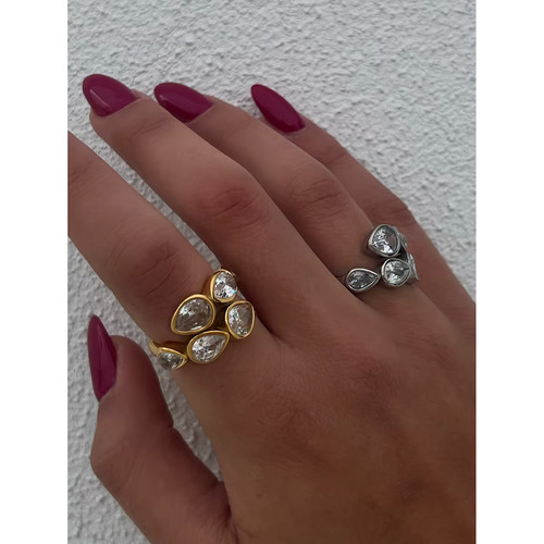 Anello lusso lucido - lucido, cubic