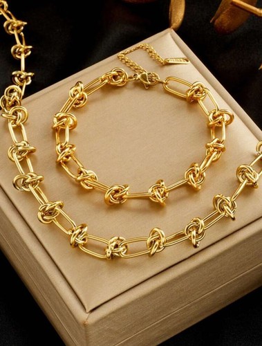 Bracciale collana annodati - e,