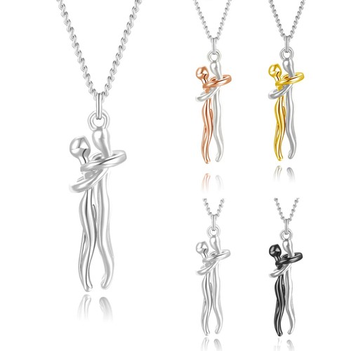 Collana ciondolo abbraccio - collana,