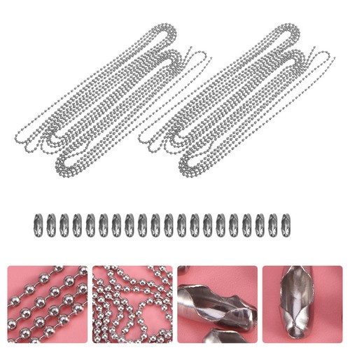 Set catena perline acciaio - catena,