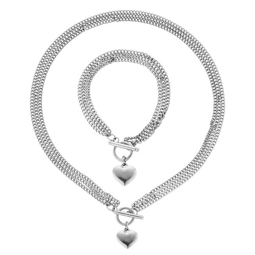 Bracciale acciaio inox - acciaio,
