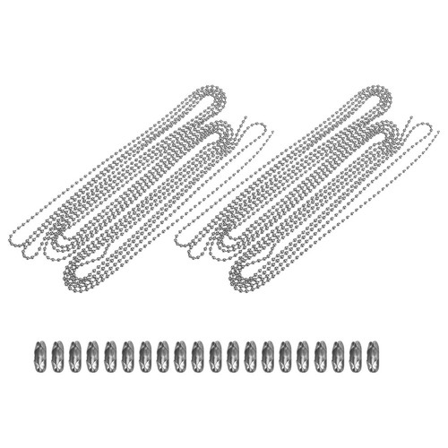Set catena perline acciaio - catena,
