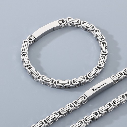 Set gioielli moda 6mm acciaio - 6mm,