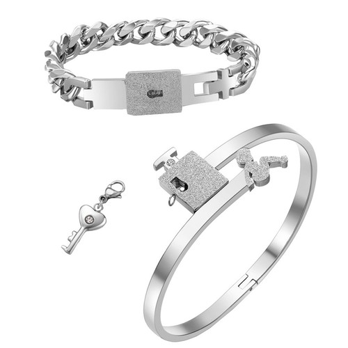Paio bracciali catena mano - 1,