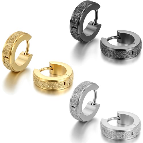 Orecchini cerniera huggie uomo - orecchini,