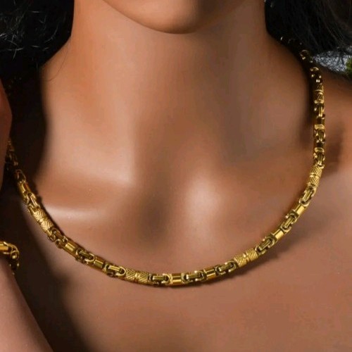 Collana catena maglia placcata