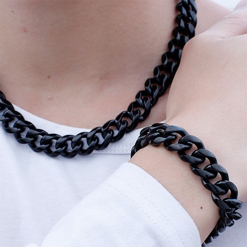 Collana catena maglia acciaio