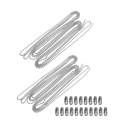 Set catena perline acciaio - set,