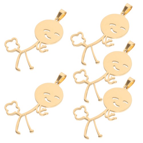 Collana con figure acciaio - collana,