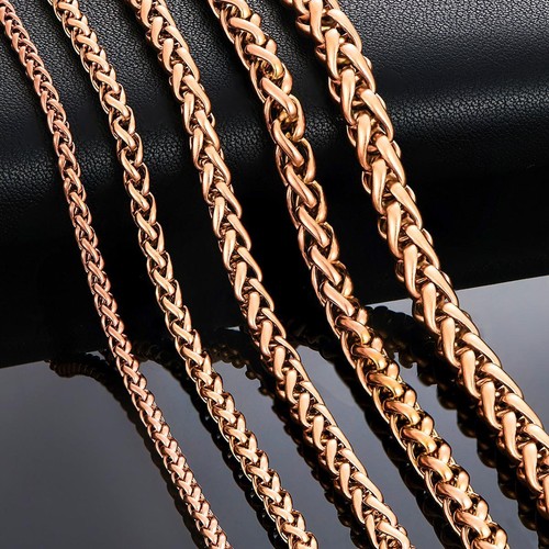 Collana acciaio inox oro - collana,