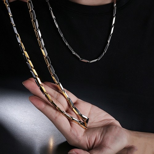 Collana catena bambù taglio