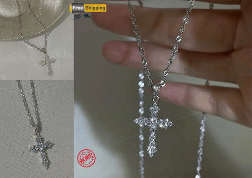 Collana donna ciondolo croce