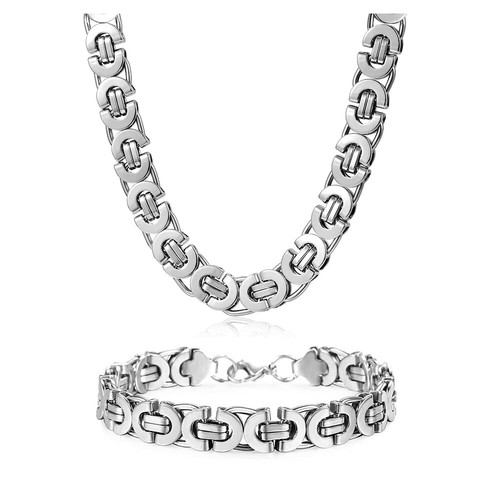 Set bracciale collana catena - bracciale,